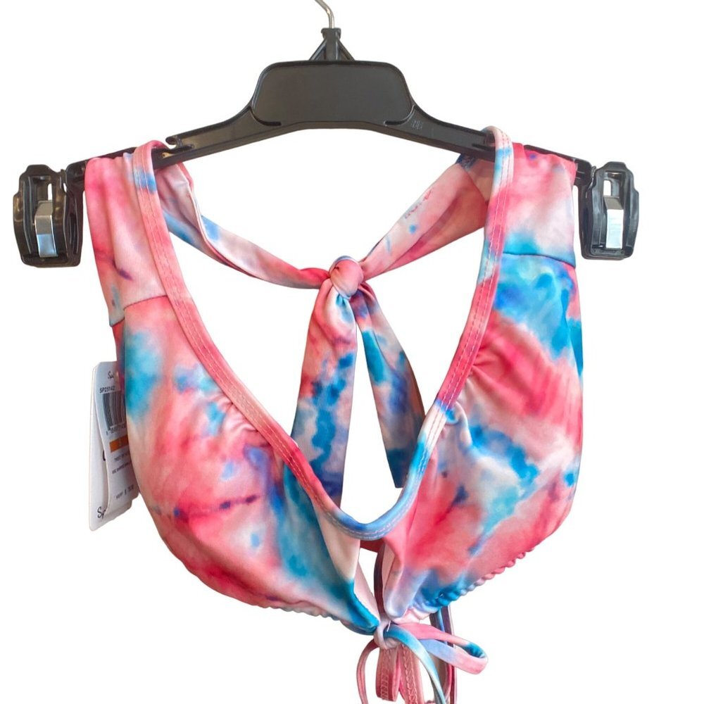 NWT Splendid Shirred Cutout Bikini Top, size Small - Picture 2 of 8